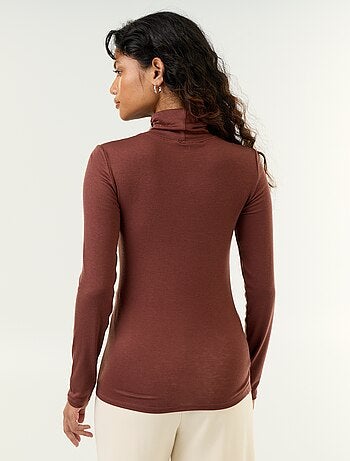 Effen onderpullover van wolmix