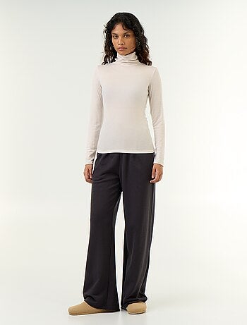 Effen onderpullover van wolmix