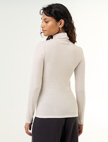 Effen onderpullover van wolmix