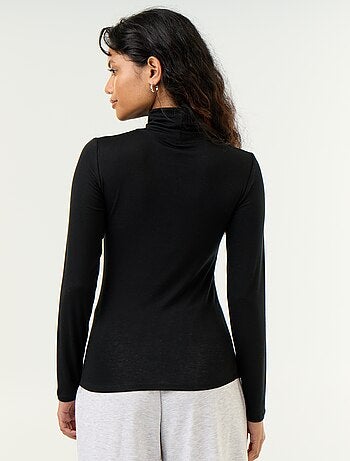 Effen onderpullover van wolmix