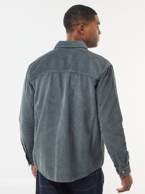 Effen overhemd van fluwelen katoen - Kiabi Effen overhemd van fluwelen katoen - Kiabi