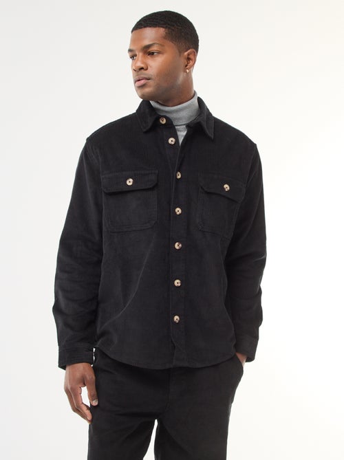 Effen overhemd van fluwelen katoen - Kiabi Effen overhemd van fluwelen katoen - Kiabi