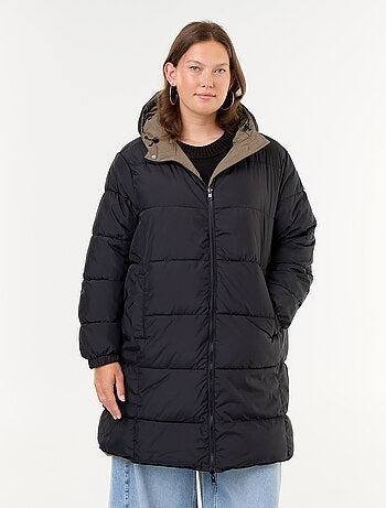 Effen parka met capuchon