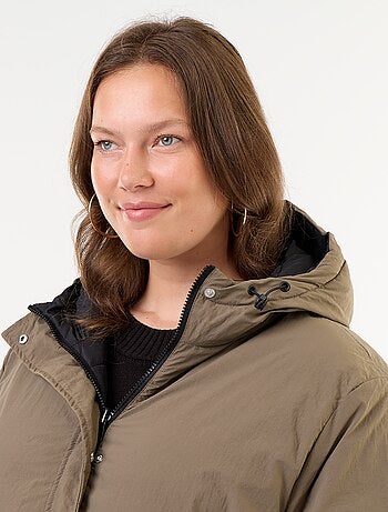 Effen parka met capuchon