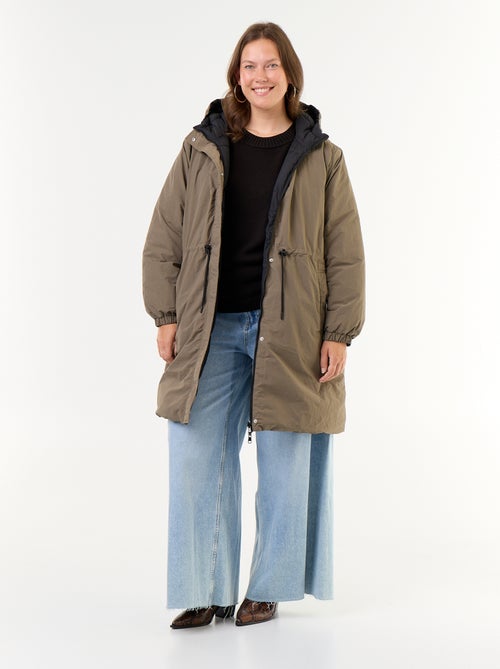 Effen parka met capuchon - Kiabi Effen parka met capuchon - Kiabi