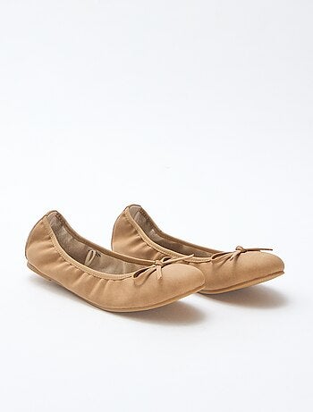 Effen platte ballerina's