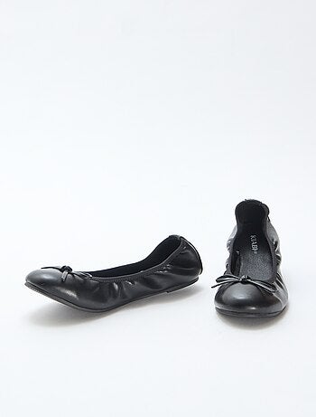 Effen platte ballerina's
