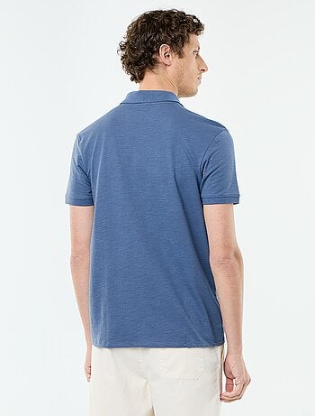 Effen polo met korte mouwen