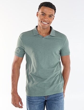 Effen polo met korte mouwen