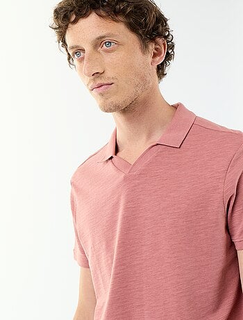 Effen polo met korte mouwen
