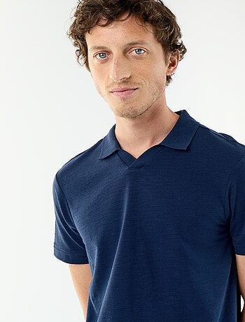 Effen polo met korte mouwen