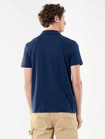 Effen polo met korte mouwen