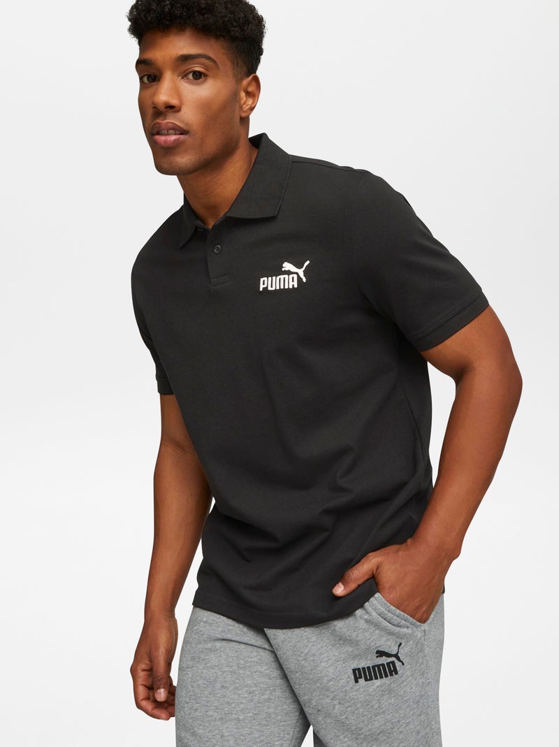 Effen polo 'Puma' ZWART - Kiabi