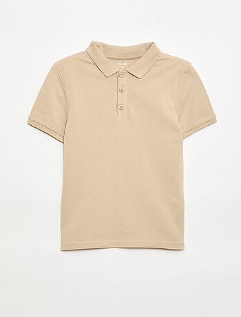 Effen polo van piquétricot