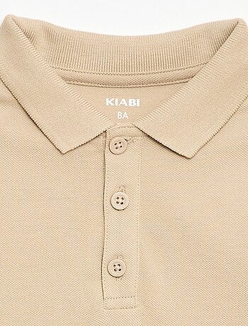 Effen polo van piquétricot