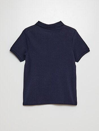 Effen polo van piquétricot