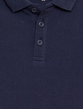 Effen polo van piquétricot