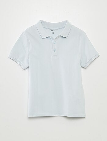 Effen polo van piquétricot