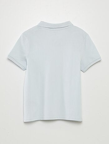 Effen polo van piquétricot