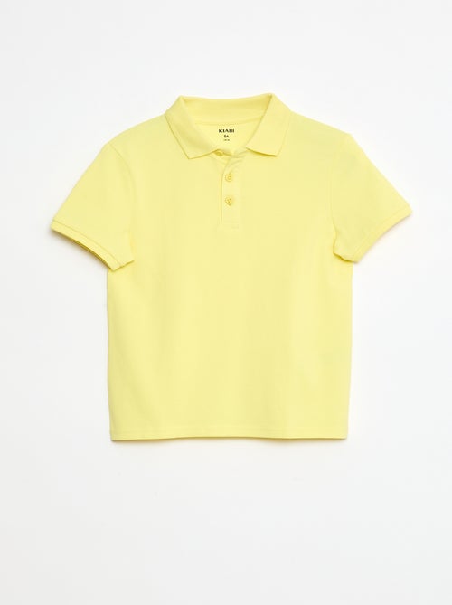 Effen polo van piquétricot - Kiabi