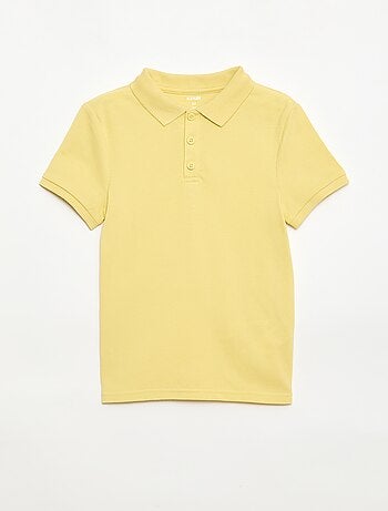 Effen polo van piquétricot