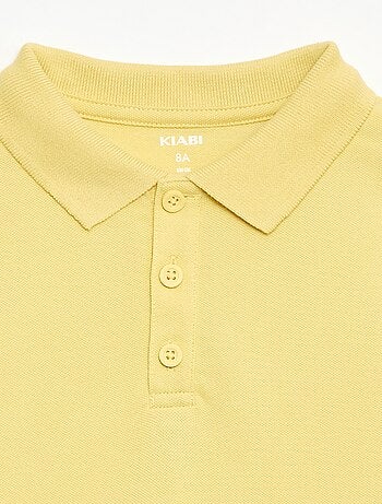 Effen polo van piquétricot