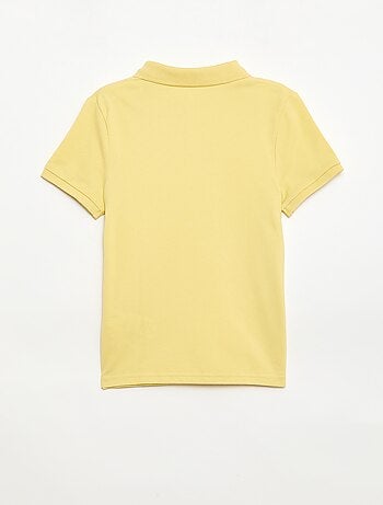 Effen polo van piquétricot