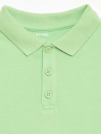 Effen polo van piquétricot