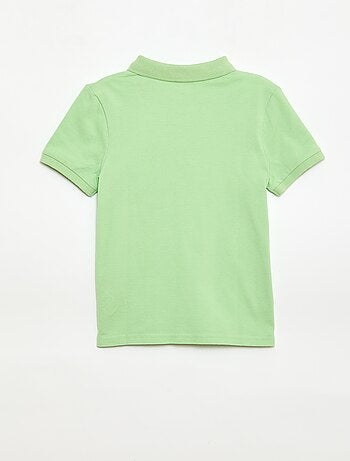 Effen polo van piquétricot