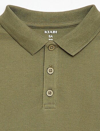 Effen polo van piquétricot