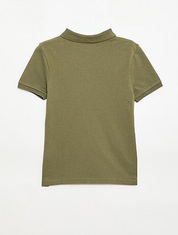 Effen polo van piquétricot