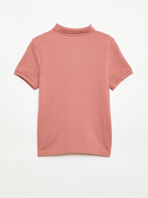 Effen polo van piquétricot - Kiabi