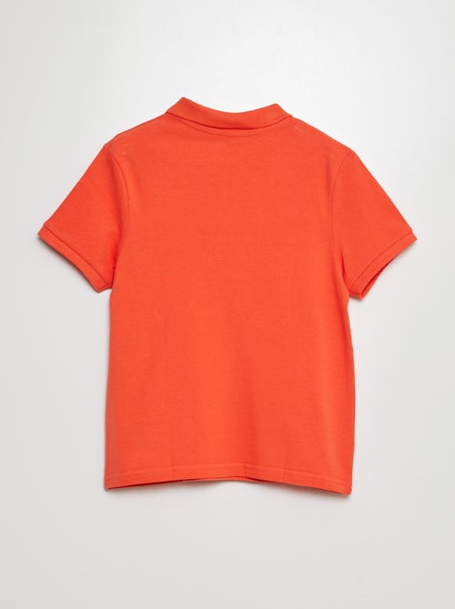 Effen polo van piquétricot - Kiabi