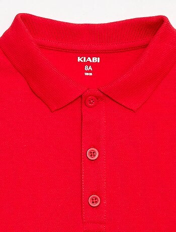 Effen polo van piquétricot