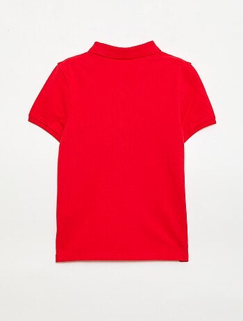 Effen polo van piquétricot