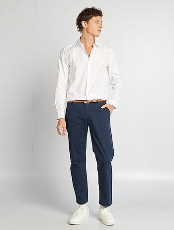 Effen recht overhemd