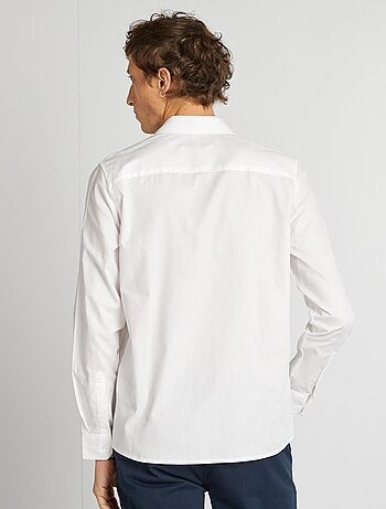 Effen recht overhemd