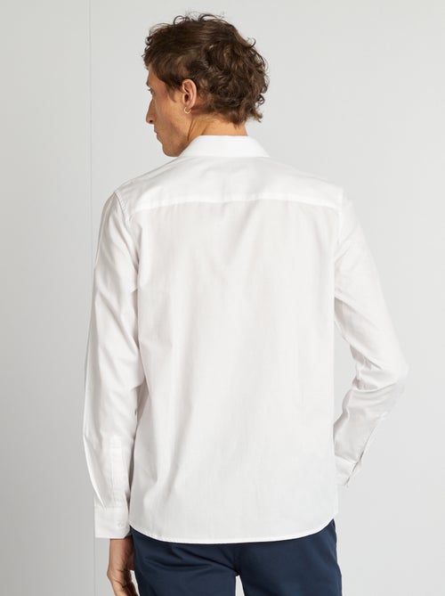 Effen recht overhemd - Kiabi