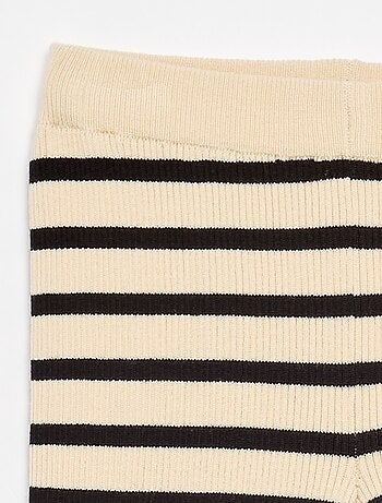 Effen rechte broek van jerseytricot