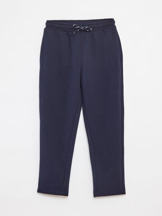 Effen, rechte joggingbroek - Comfortabel model