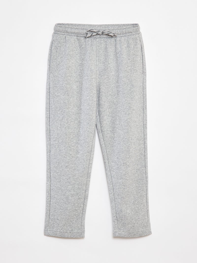 Effen, rechte joggingbroek - Comfortabel model Grijs - Kiabi