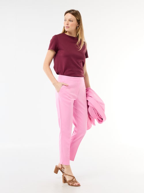 Effen rechte pantalon - Kiabi