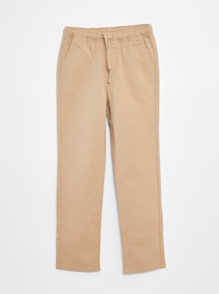 Effen regular-fit broek