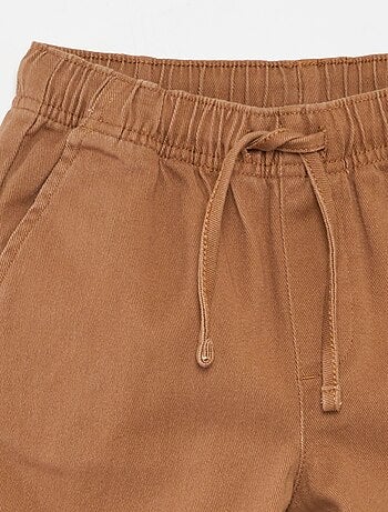 Effen regular-fit broek