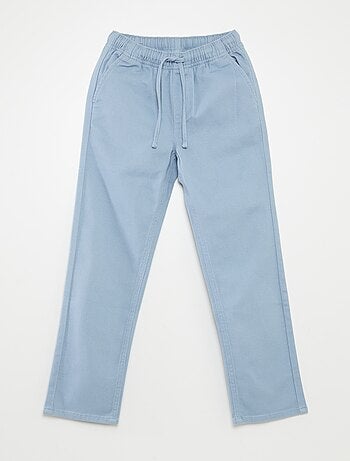 Effen regular-fit broek