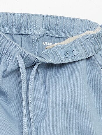 Effen regular-fit broek