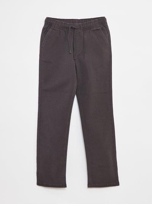 Effen regular-fit broek - Kiabi
