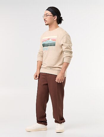 Effen regular fit chino - gemakkelijk aan te trekken collectie