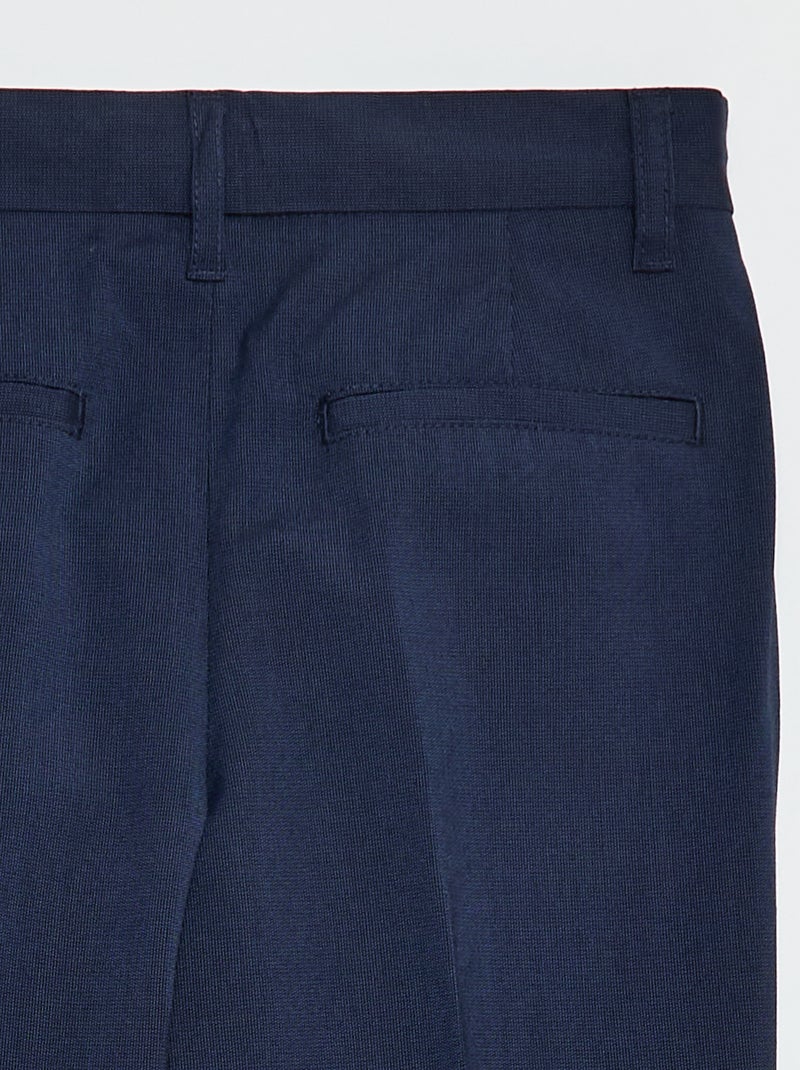 Effen, regular-fit kostuumbroek Zwart - Kiabi
