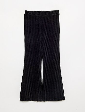 Effen ribfluwelen broek